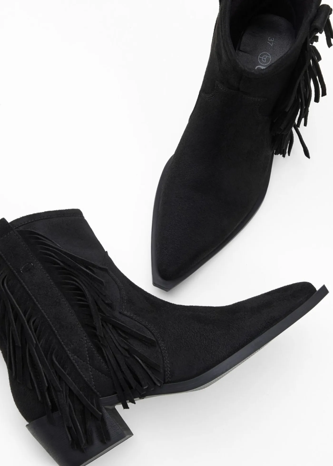 Online Botas cowboy con flecos Mujer Botines