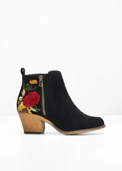 Discount Botas de estilo cowboy con bordado Mujer Botines