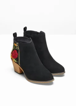 Discount Botas de estilo cowboy con bordado Mujer Botines