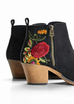 Discount Botas de estilo cowboy con bordado Mujer Botines