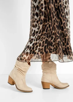 Best Botas de estilo cowboy con fruncido Mujer Botines