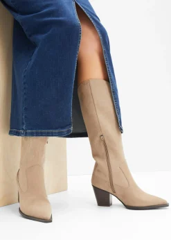 New Botas estilo cowboy con bordados Mujer Botas