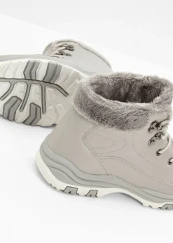 Clearance Botas forradas con cordones Mujer Tendencias·Zapatos Veganos|Botines De Nieve·Botas Con Cordones