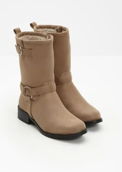 Online Botas moteras Mujer Botines De Nieve·Botines Clásicos|Botines De Nieve·Botines Forrados