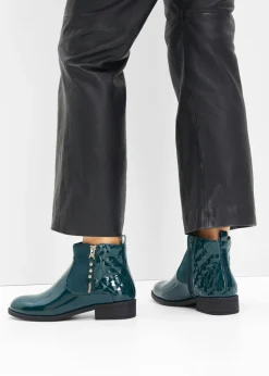 Online Botines con aspecto de charol Mujer Tendencias·Zapatos Veganos|Botines