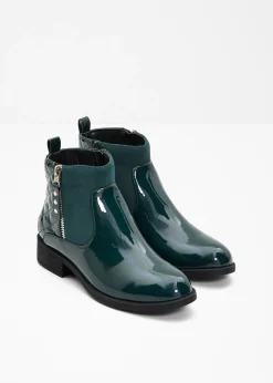 Online Botines con aspecto de charol Mujer Tendencias·Zapatos Veganos|Botines