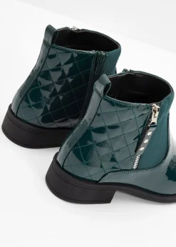 Online Botines con aspecto de charol Mujer Tendencias·Zapatos Veganos|Botines