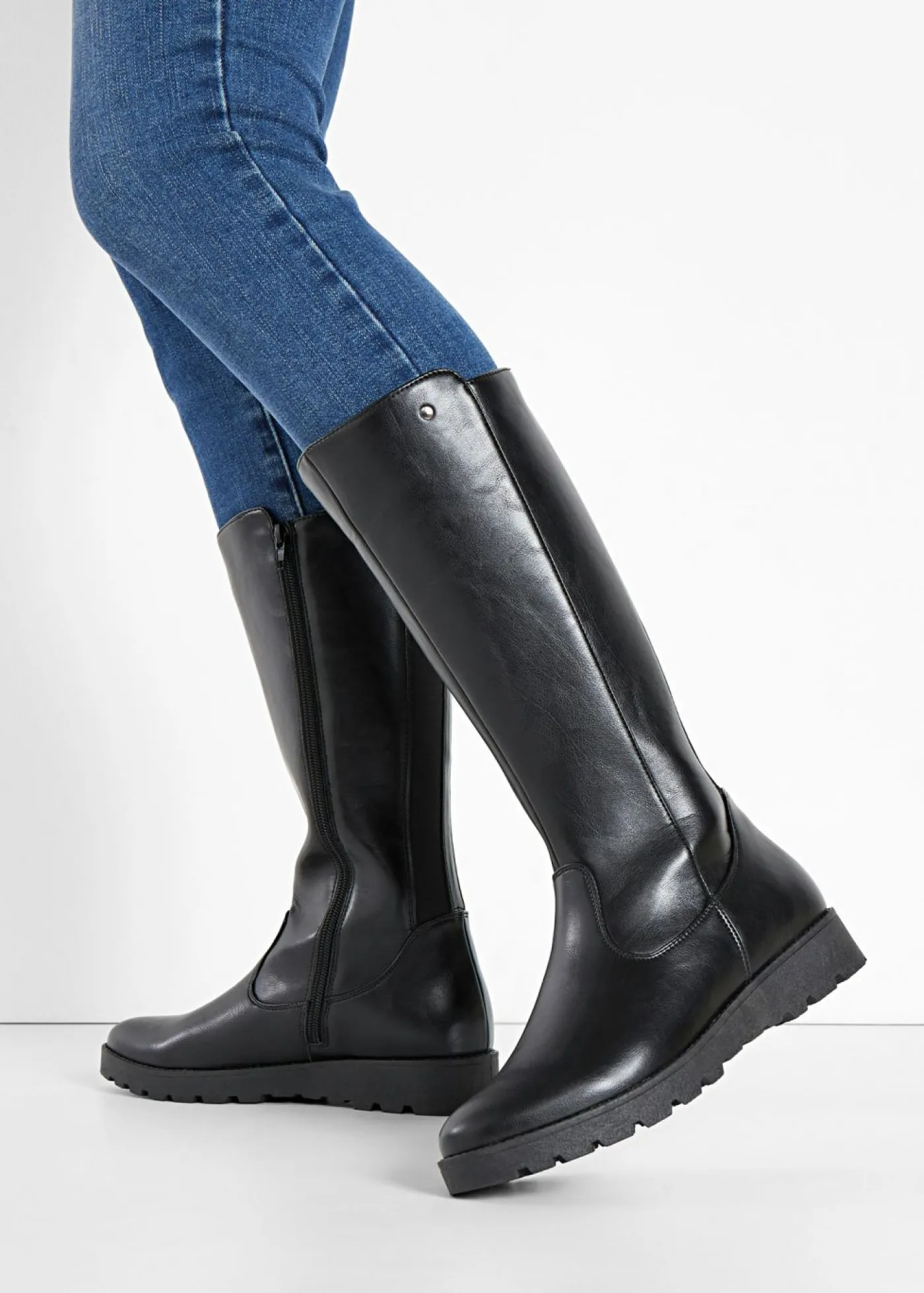 Clearance Botines de caña ancha Mujer Tendencias·Zapatos Veganos|Botas