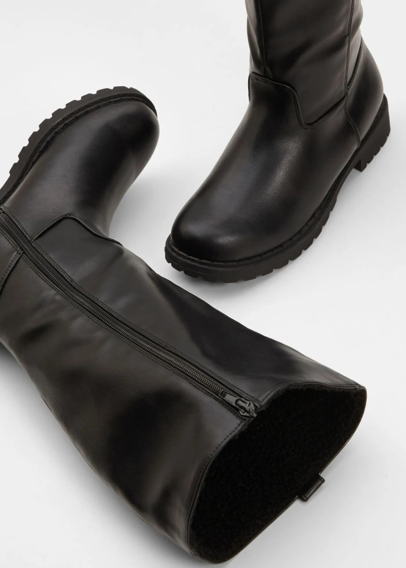 New Botines de caña ancha Mujer Botas De Pelo|Botas