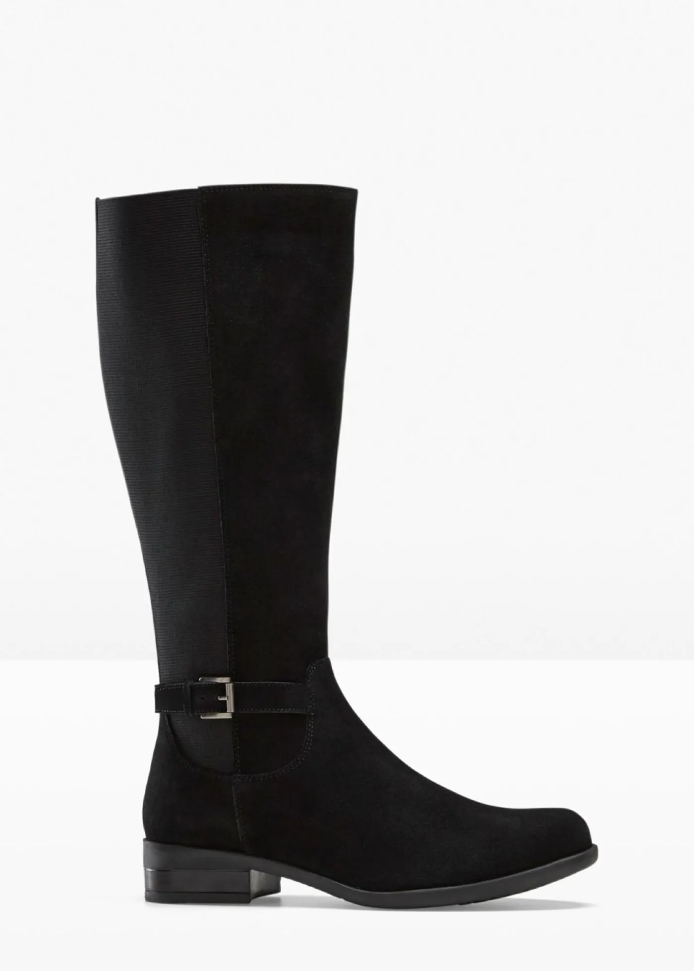 Botines de caña ancha de cuero Mujer Botas|Premium