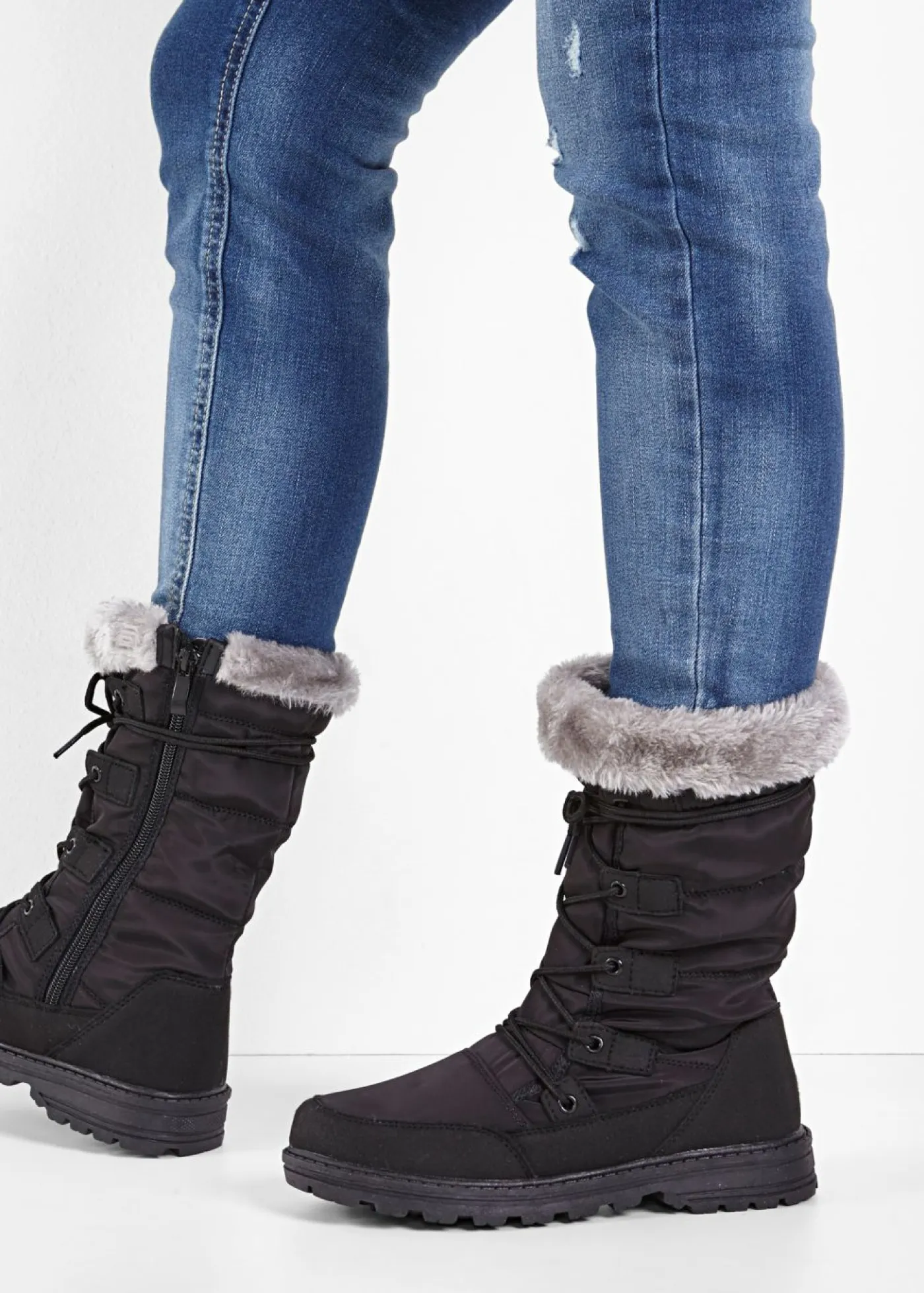 New Botines de cordones Mujer Tendencias·Zapatos Veganos|Botas De Pelo