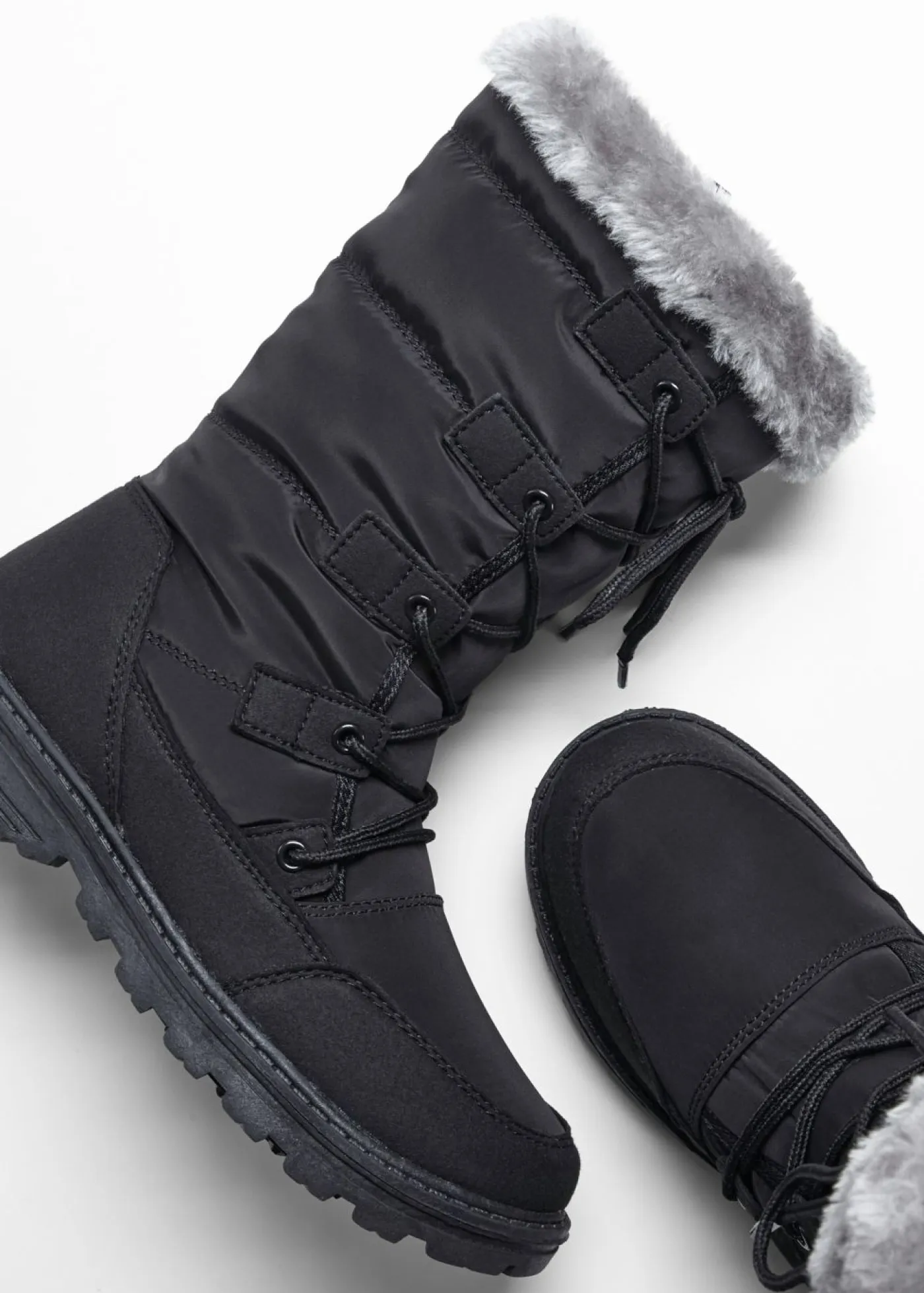 New Botines de cordones Mujer Tendencias·Zapatos Veganos|Botas De Pelo