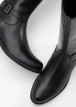 New Botines de cuero Mujer Botas|Premium