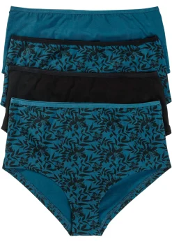 Braga con algodón orgánico (4 unidades) Mujer Ropa Interior De Algodón|Bragas