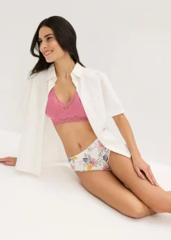 New Braga con algodón orgánico (4 unidades) Mujer Ropa Interior De Algodón|Bragas