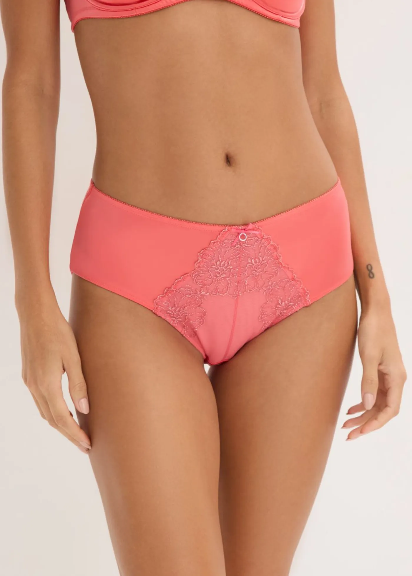 New Braga con bordado floral brillante Mujer Bragas