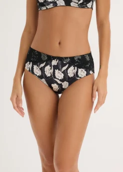 Outlet Braga con efecto brillante y detalles de encaje Mujer Lencería|Bragas