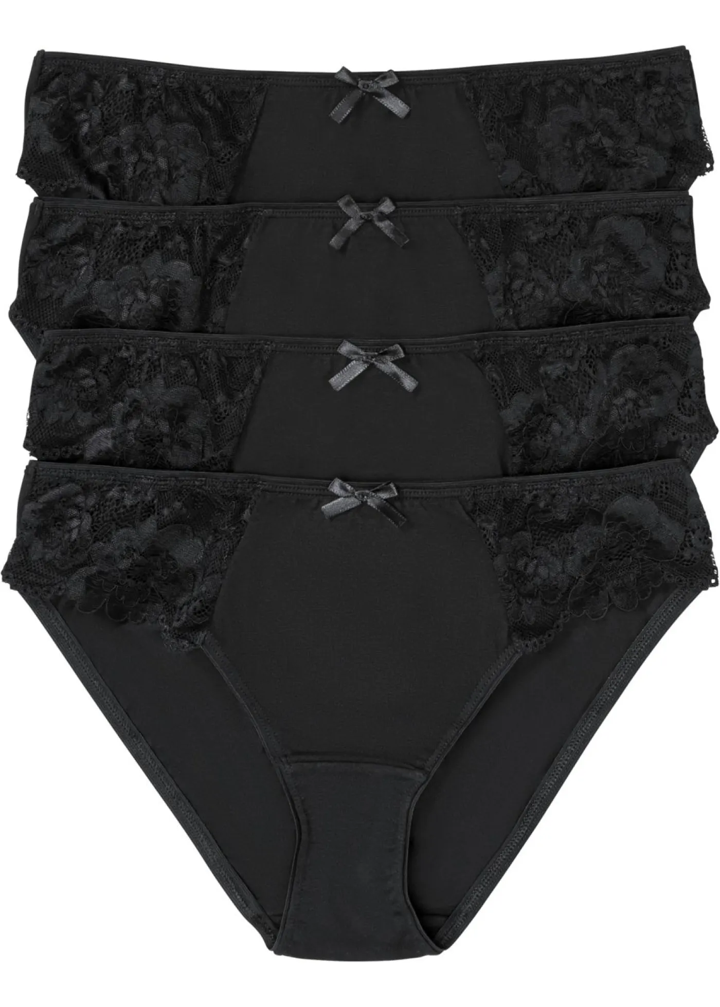 Hot Braga con encaje (4 unidades) Mujer Ropa Interior De Algodón|Bragas