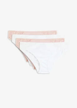 Hot Braga con encaje (4 unidades) Mujer Ropa Interior De Algodón|Bragas