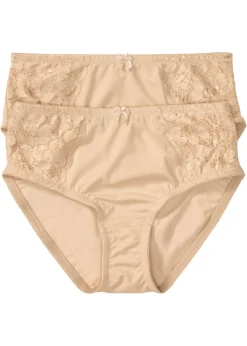Braga con encaje delicado (2 unidades) Mujer Bragas