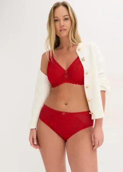 Clearance Braga con encaje delicado Mujer Lencería|Bragas
