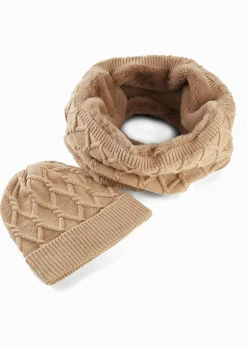 Outlet Braga de cuello y gorro (conjunto de 2 piezas) Mujer Gorras Y Sombreros|Bufandas Y Pañuelos