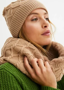 Outlet Braga de cuello y gorro (conjunto de 2 piezas) Mujer Gorras Y Sombreros|Bufandas Y Pañuelos