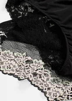 Online Braga de encaje bicolor (2 unidades) Mujer Lencería|Bragas