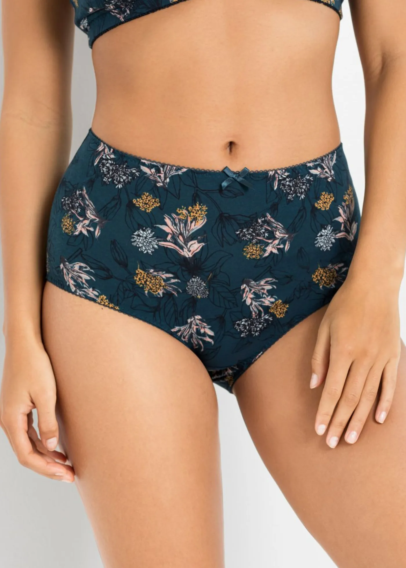 New Braga de talle alto con algodón orgánico (4 unidades) Mujer Ropa Interior De Algodón|Bragas