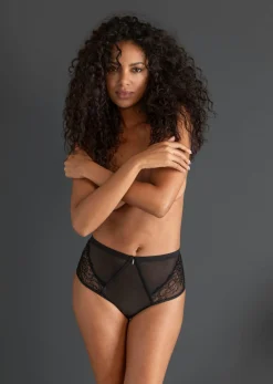 New Braga de talle alto con abertura Mujer Lencería Sexy