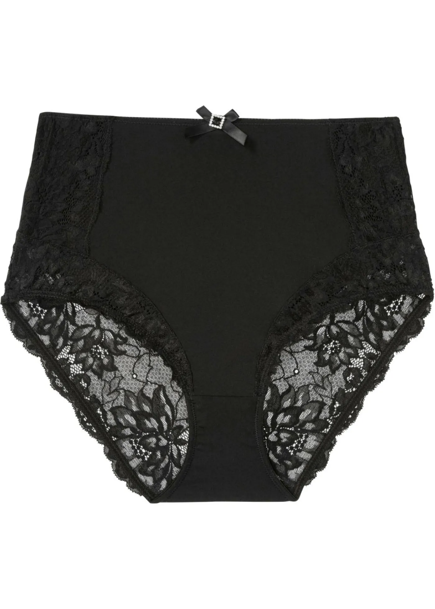 Best Braga de talle alto con encaje Mujer Lencería|Bragas