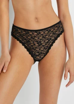 Clearance Braga de talle alto de encaje reciclado (3 unidades) Mujer Bragas
