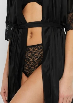 Clearance Braga de talle alto de encaje reciclado (3 unidades) Mujer Bragas
