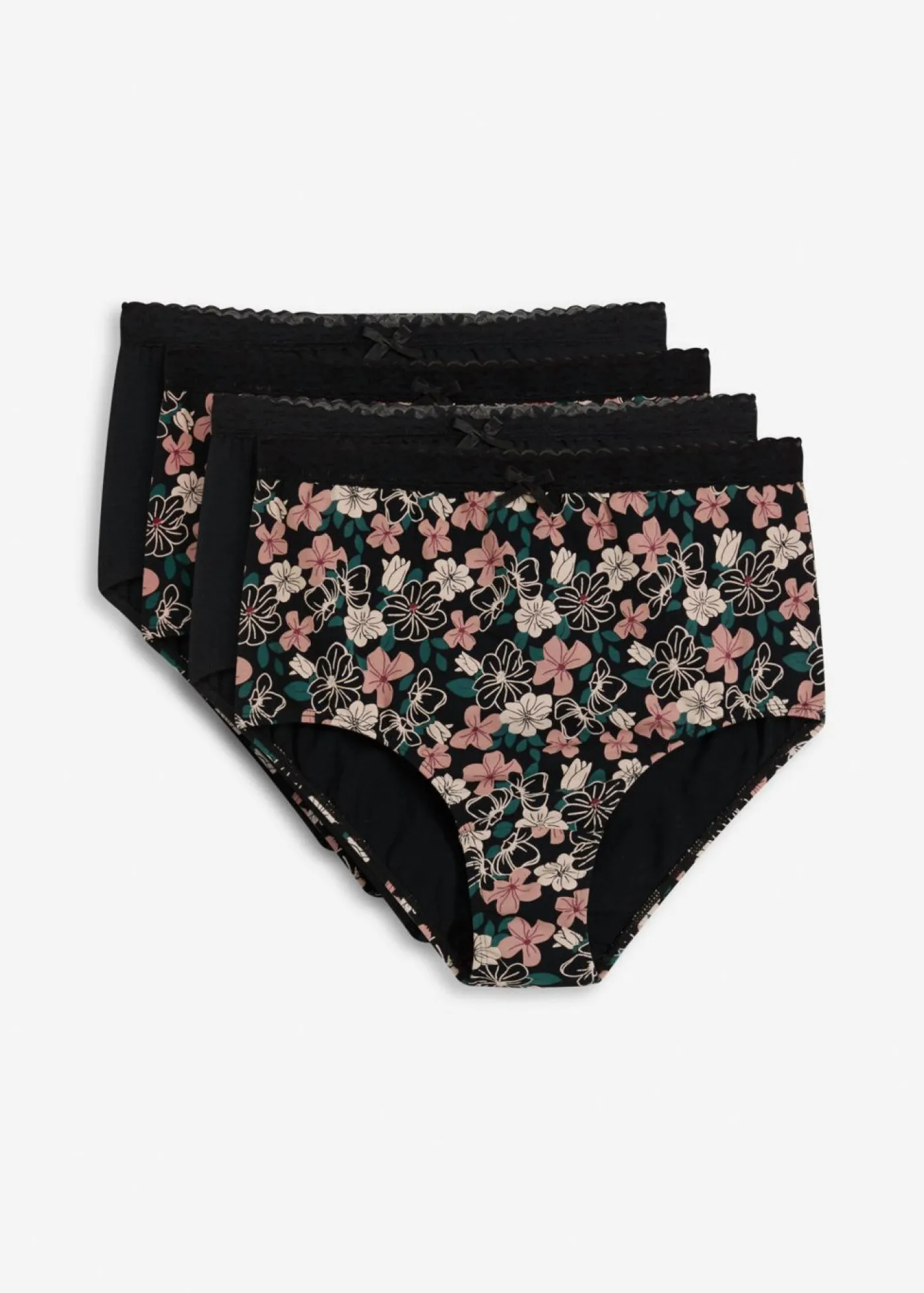 Best Braga de talle alto (4 unidades) con algodón orgánico Mujer Ropa Interior De Algodón|Bragas