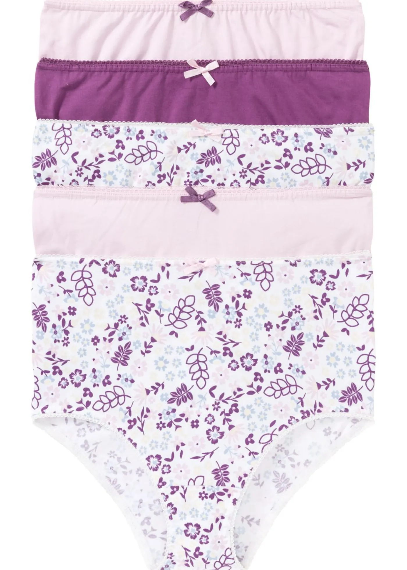 Discount Braga de talle alto (5 unidades) Mujer Ropa Interior De Algodón|Bragas