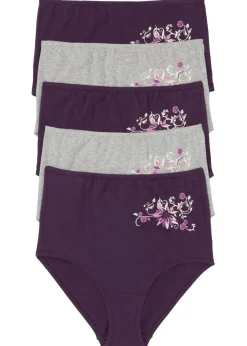 Online Braga de talle alto (5 unidades) Mujer Ropa Interior De Algodón|Bragas
