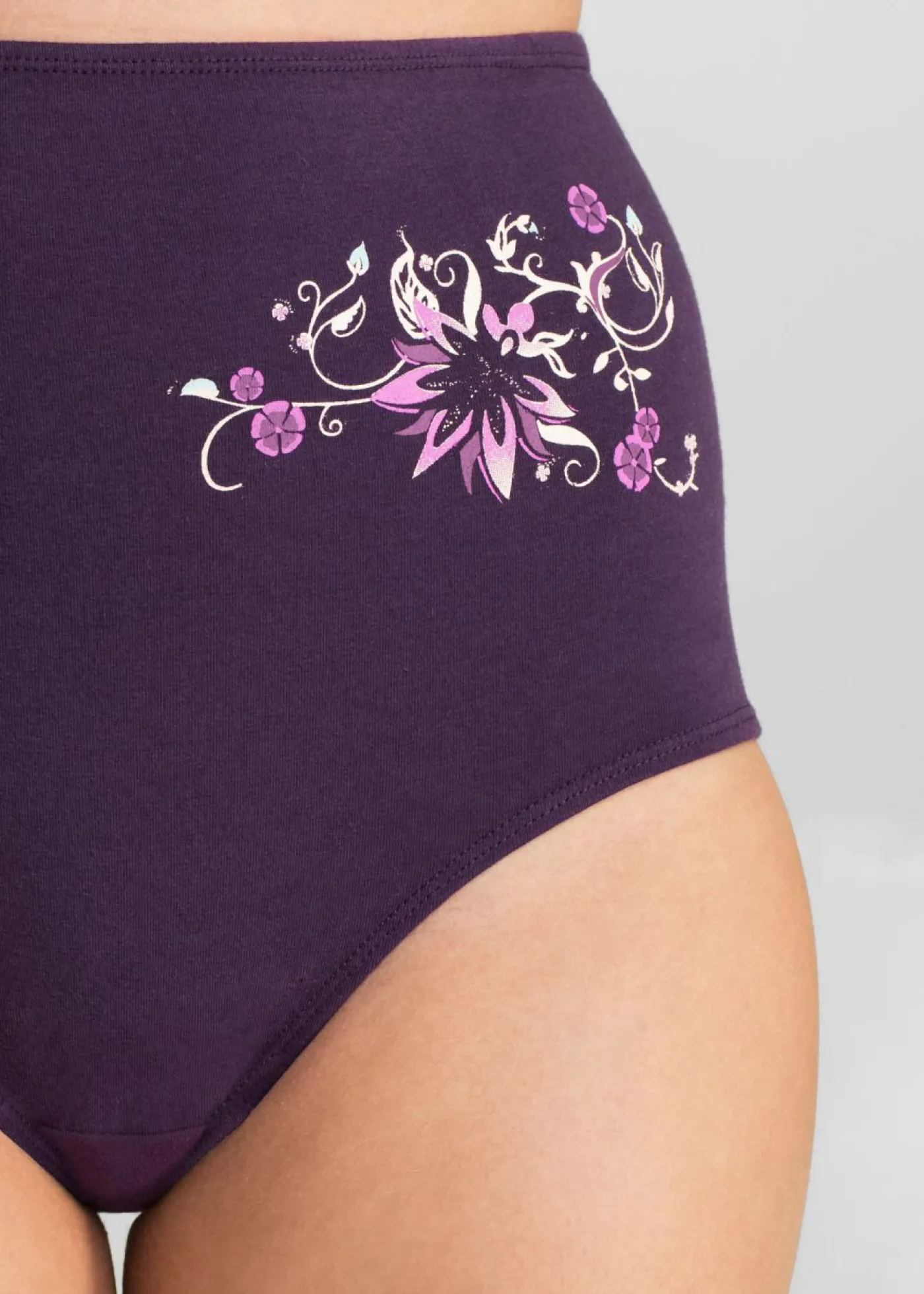 Online Braga de talle alto (5 unidades) Mujer Ropa Interior De Algodón|Bragas