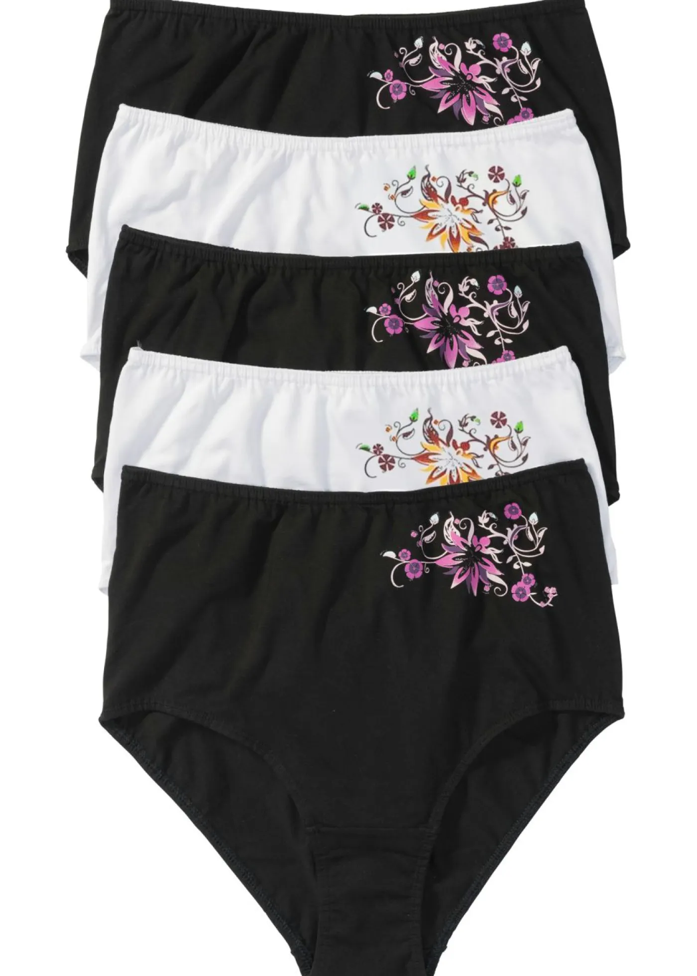 Clearance Braga de talle alto (5 unidades) Mujer Ropa Interior De Algodón|Bragas
