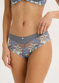 Clearance Braga hipster con bordado delicado Mujer Lencería|Bragas