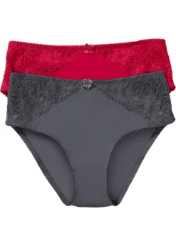 Online Braga maxi con encaje (2 unidades) Mujer Bragas