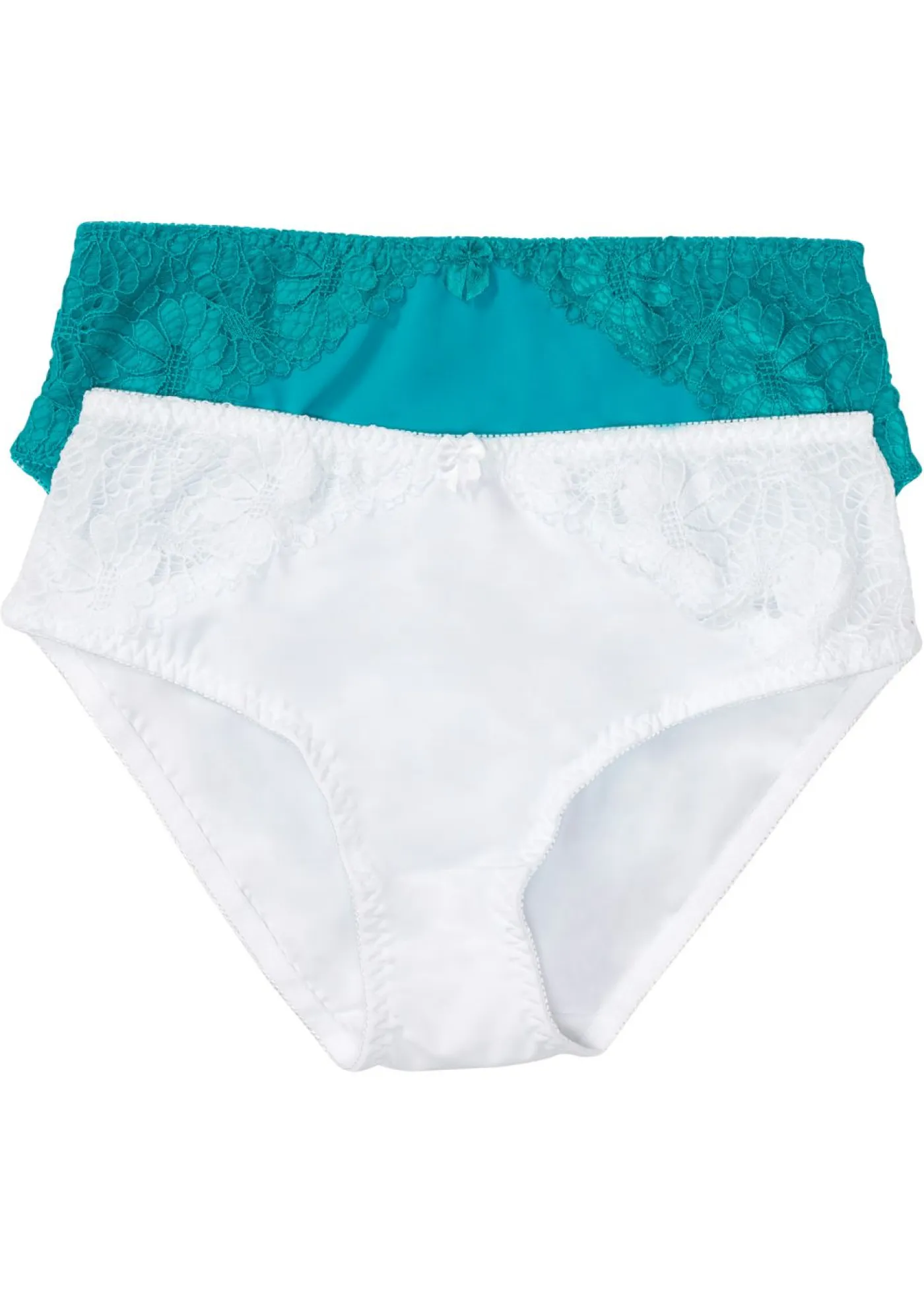 Braga maxi con encaje (2 unidades) Mujer Bragas