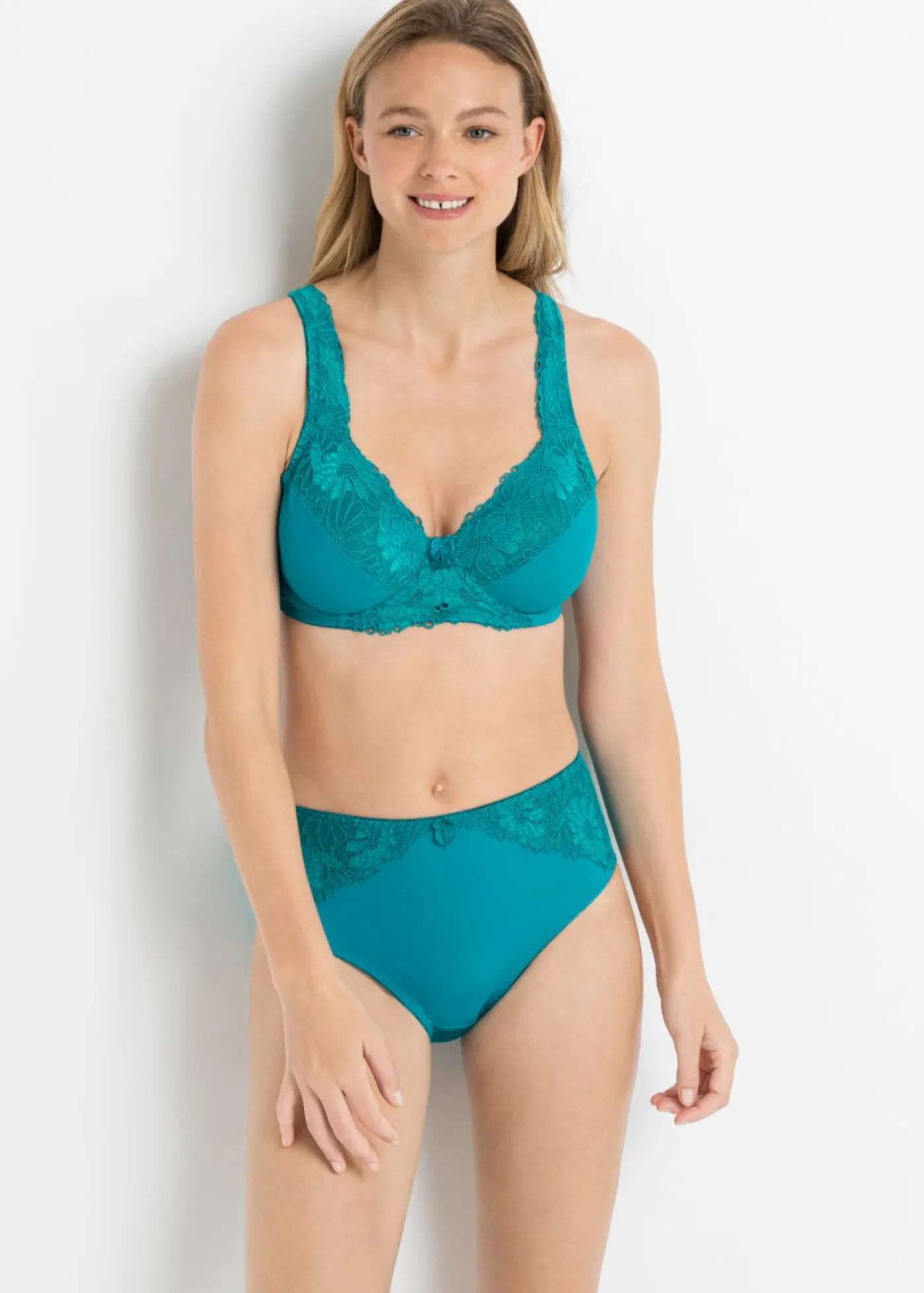 Braga maxi con encaje (2 unidades) Mujer Bragas