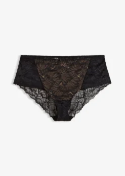New Braga maxi con encaje delicado Mujer Lencería|Bragas