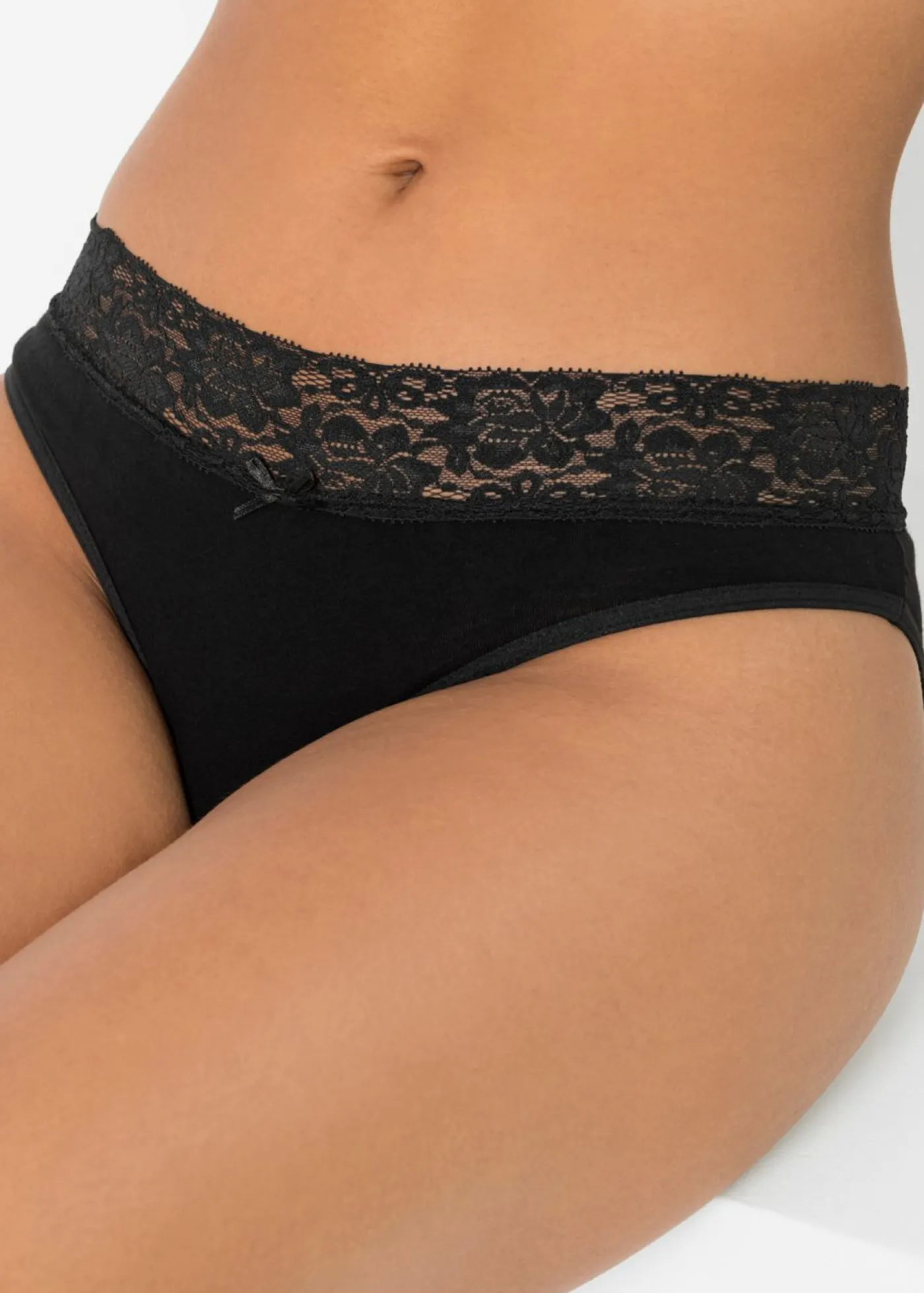 Hot Braguita (5 unidades) con encaje Mujer Ropa Interior De Algodón|Bragas