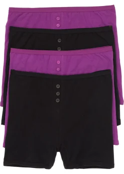 Discount Braguita bóxer de talle alto (4 unidades) Mujer Ropa Interior De Algodón|Básicos