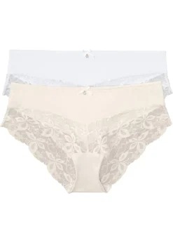 Clearance Braguita con encaje fino (2 unidades) Mujer Lencería|Bragas