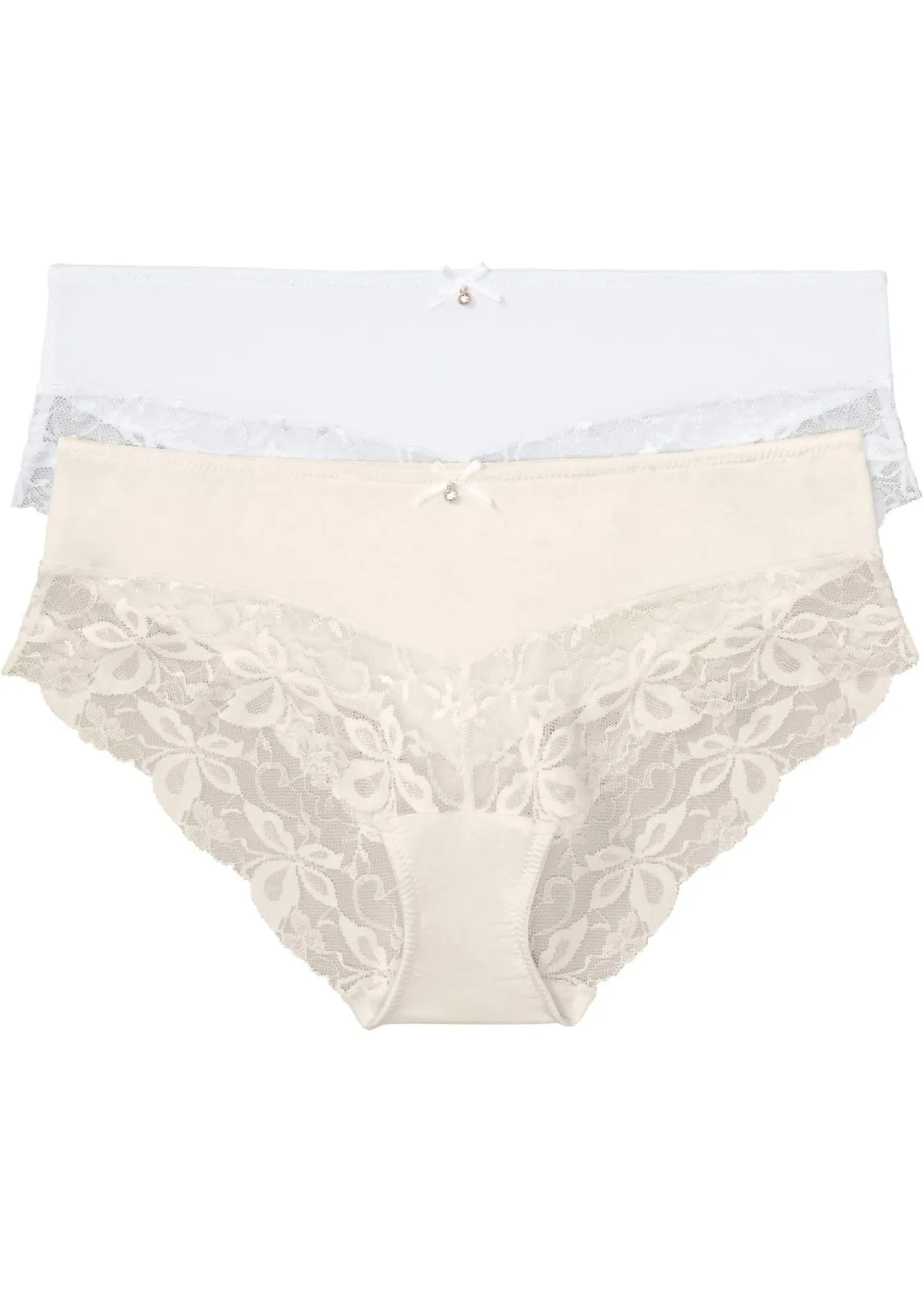 Clearance Braguita con encaje fino (2 unidades) Mujer Lencería|Bragas
