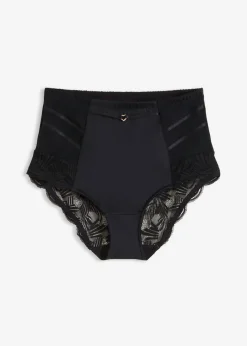Sale Braguita con encaje y efecto moldeador medio Mujer Ropa Interior Moldeadora|Bragas