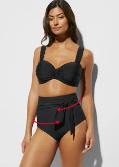 Hot Braguita de bikini highwaist con gran efecto moldeador y cordón Mujer Conjuntos De Traje De Baño|Vestidos Moldeadores