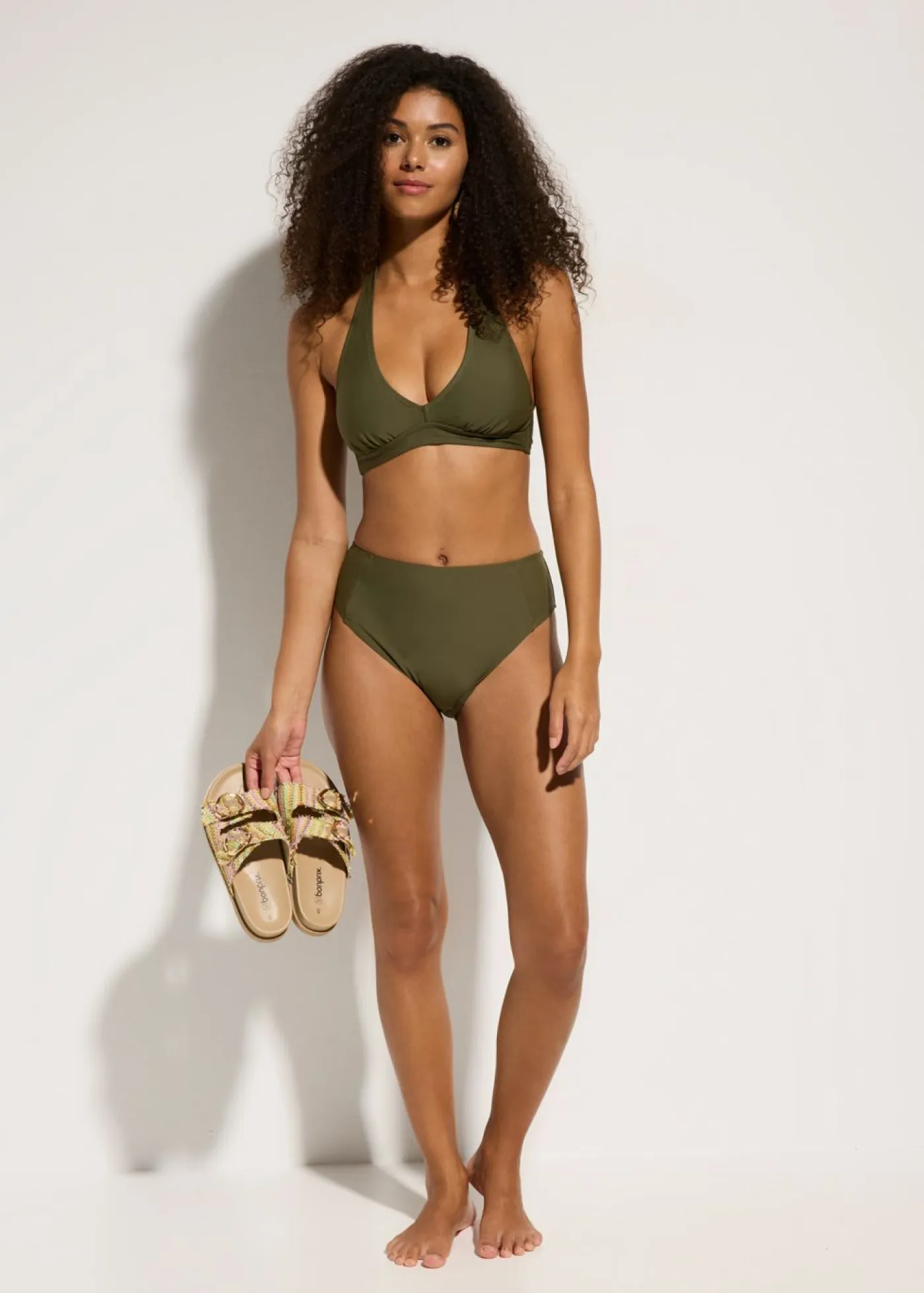 Sale Braguita de bikini highwaist con pernera alta Mujer Conjuntos De Traje De Baño|Tankinis